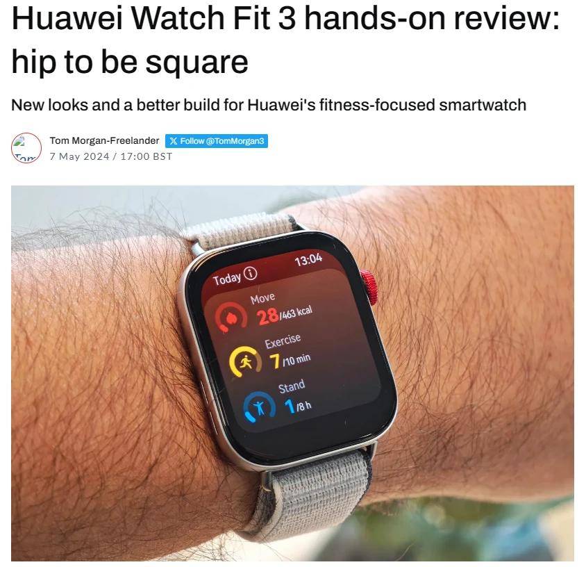：Apple Watch SE的强劲对手外媒高分推荐华为WATCH FIT 3(图6)